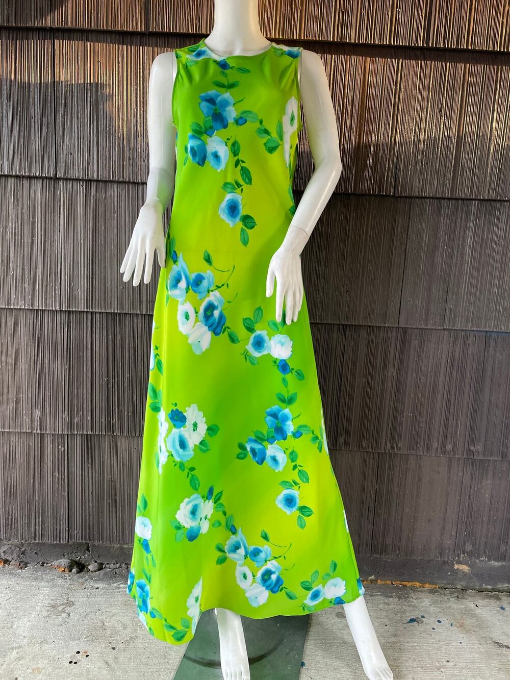 🔥VTG 90s Y2K Giorgio Fiorlini Vibrant Floral Maxi Dress Retro Dopamine Bohemian
